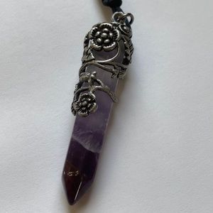 Amethyst gemstone necklace